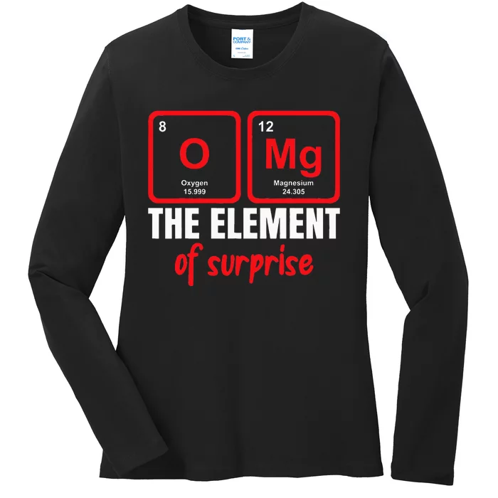 Funny Chemistry Chemist Science Teacher Ladies Long Sleeve Shirt