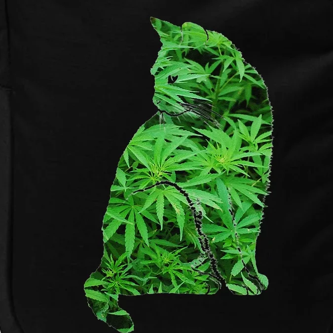 Funny Cannabis & Cat Lover Marijuana Weed Smoker Art Impact Tech Backpack