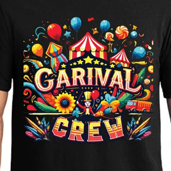 Funny Carnival Crew Circus Party Staff Costume Pajama Set