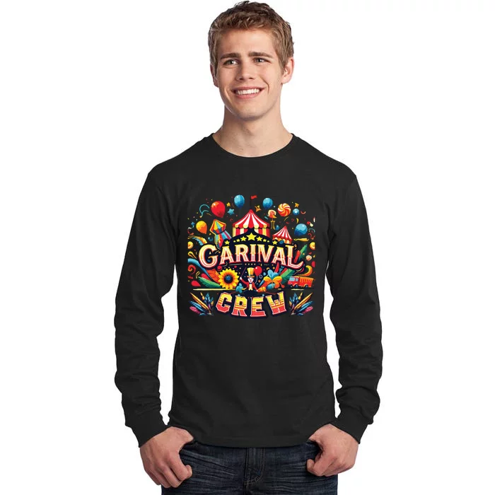 Funny Carnival Crew Circus Party Staff Costume Tall Long Sleeve T-Shirt