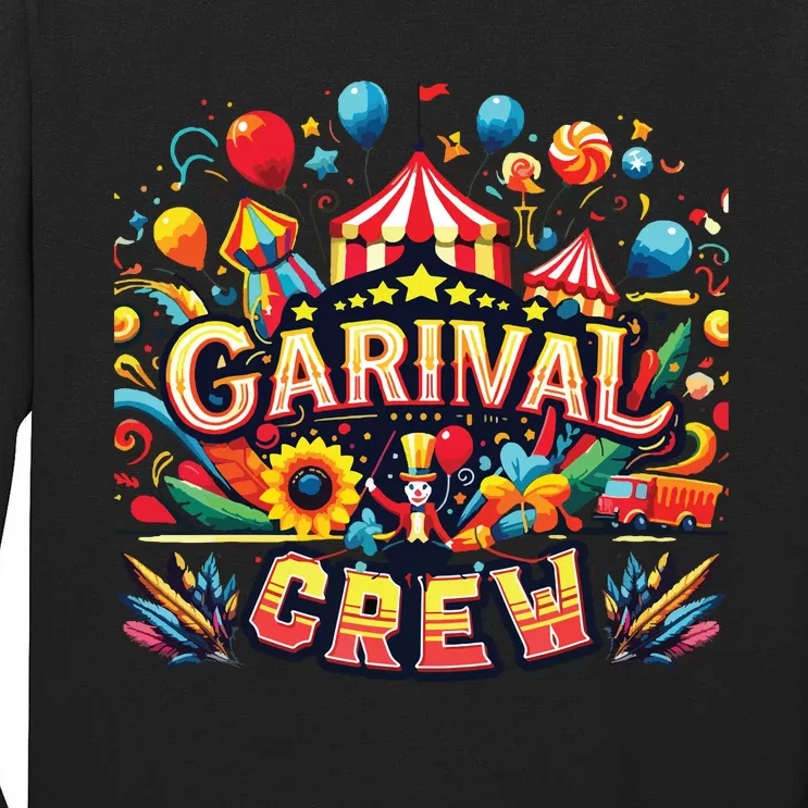 Funny Carnival Crew Circus Party Staff Costume Tall Long Sleeve T-Shirt