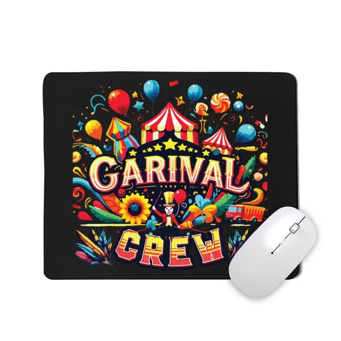 Funny Carnival Crew Circus Party Staff Costume Mousepad