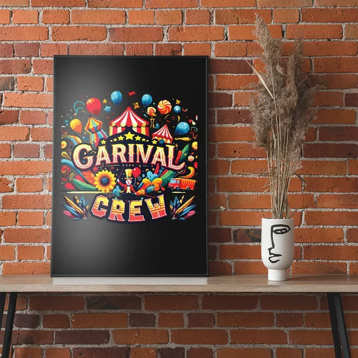 Funny Carnival Crew Circus Party Staff Costume Poster