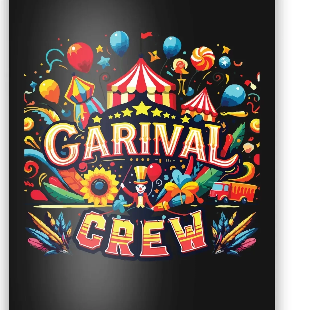 Funny Carnival Crew Circus Party Staff Costume Poster