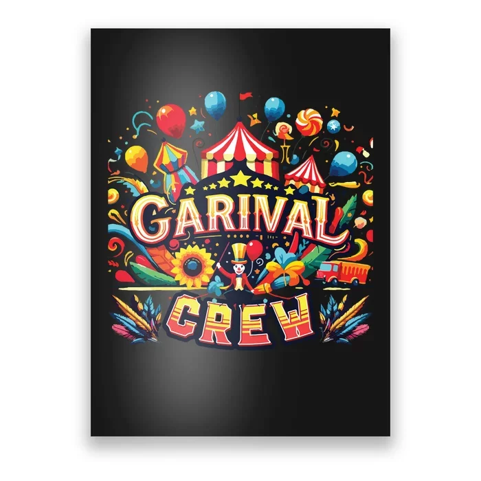 Funny Carnival Crew Circus Party Staff Costume Poster