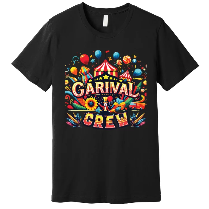 Funny Carnival Crew Circus Party Staff Costume Premium T-Shirt