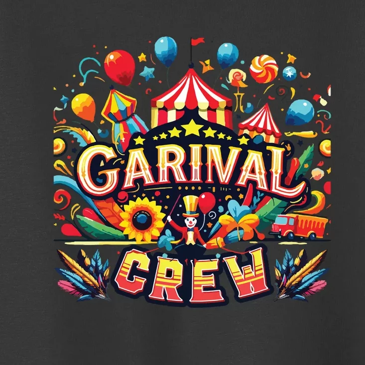 Funny Carnival Crew Circus Party Staff Costume Toddler T-Shirt