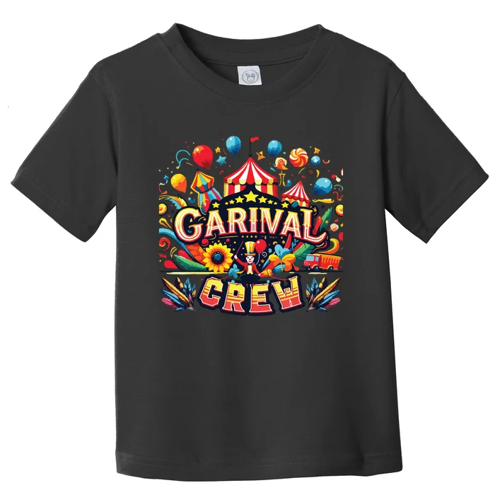 Funny Carnival Crew Circus Party Staff Costume Toddler T-Shirt