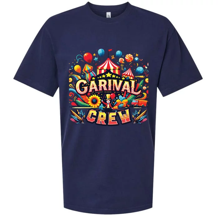 Funny Carnival Crew Circus Party Staff Costume Sueded Cloud Jersey T-Shirt