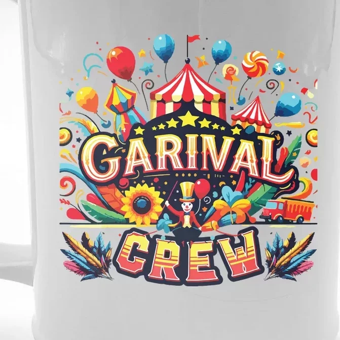 Funny Carnival Crew Circus Party Staff Costume Front & Back Beer Stein