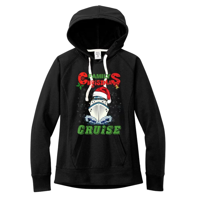 Family Christmas Cruise , Wo, Girls and Boy Sailing Women's Fleece Hoodie