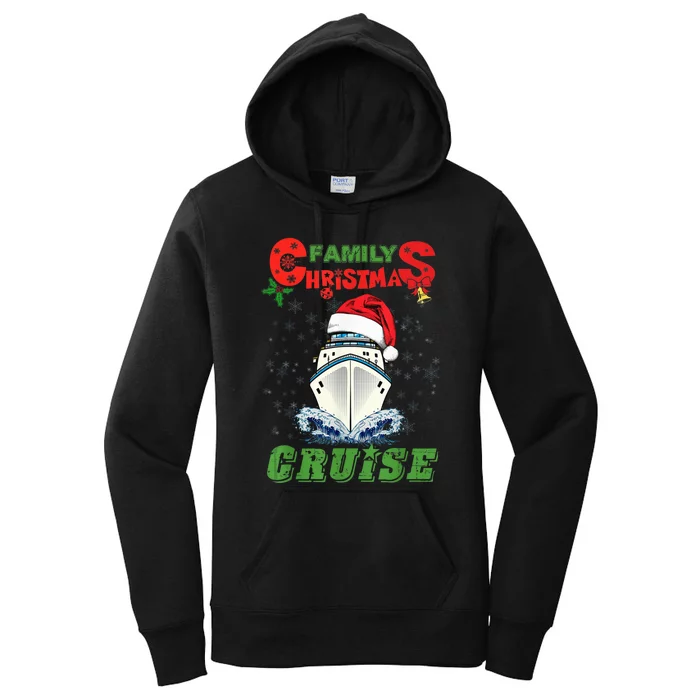 Family Christmas Cruise , Wo, Girls and Boy Sailing Women's Pullover Hoodie