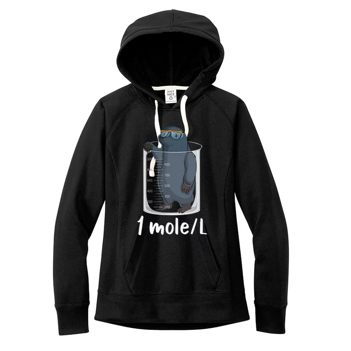 Funny Chemistry Chemist Student Science Teacher Moles Women's Fleece Hoodie