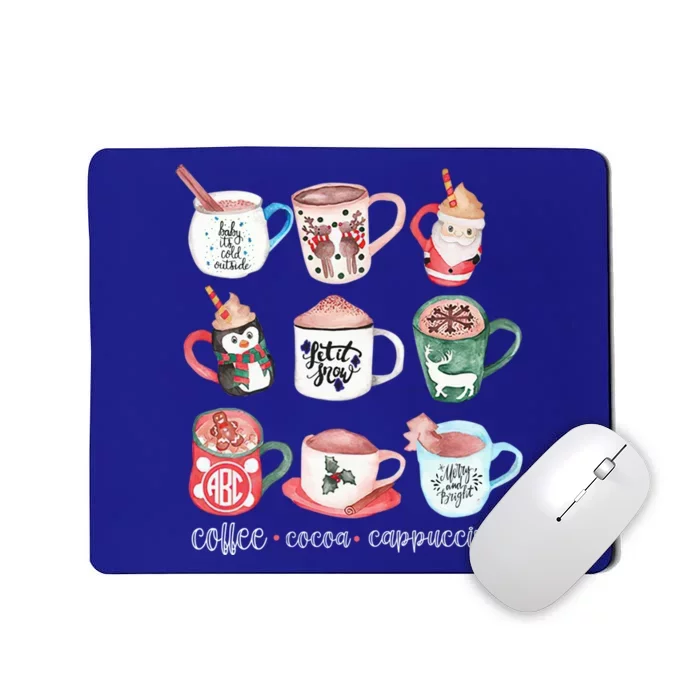 Funny Cute Christmas Mugs Hot Cocoa Coffee Cappuccino Great Gift Mousepad