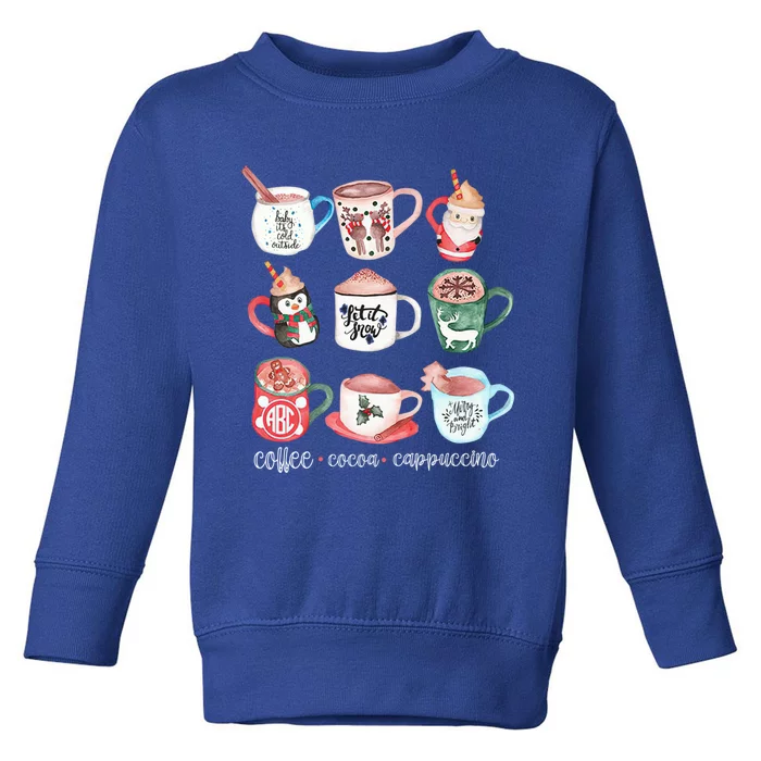 Funny Cute Christmas Mugs Hot Cocoa Coffee Cappuccino Great Gift Toddler Sweatshirt