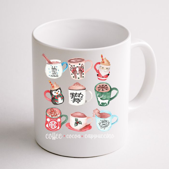 Funny Cute Christmas Mugs Hot Cocoa Coffee Cappuccino Great Gift Front & Back Coffee Mug