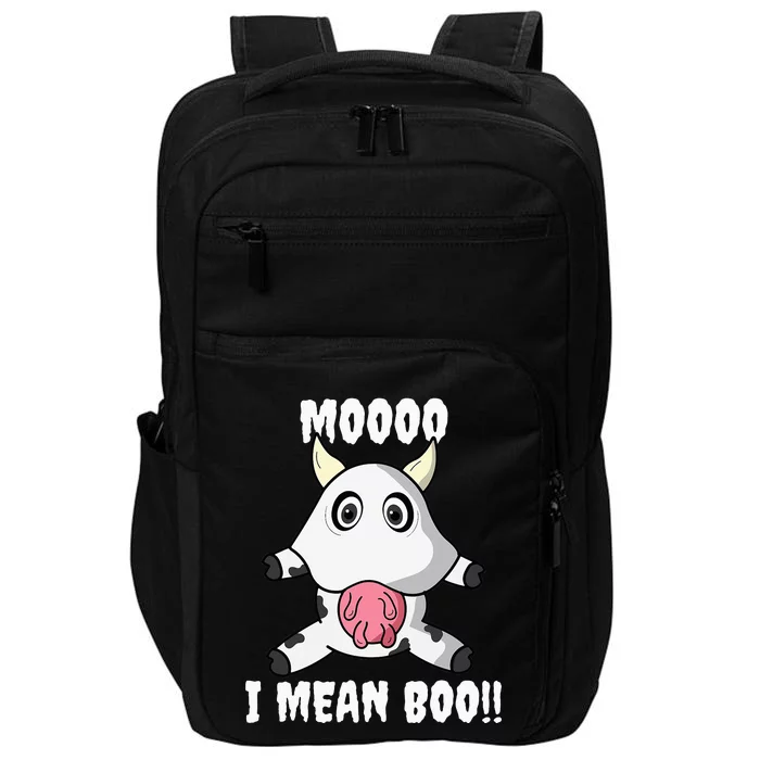 Funny Cow Costume Halloween Party Outfit Impact Tech Backpack