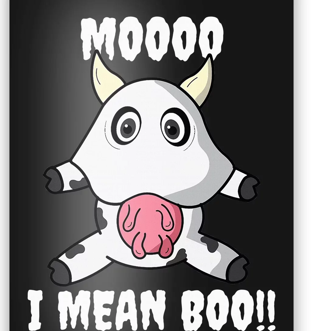 Funny Cow Costume Halloween Party Outfit Poster