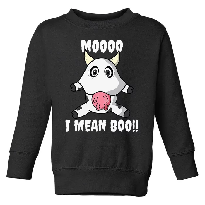 Funny Cow Costume Halloween Party Outfit Toddler Sweatshirt