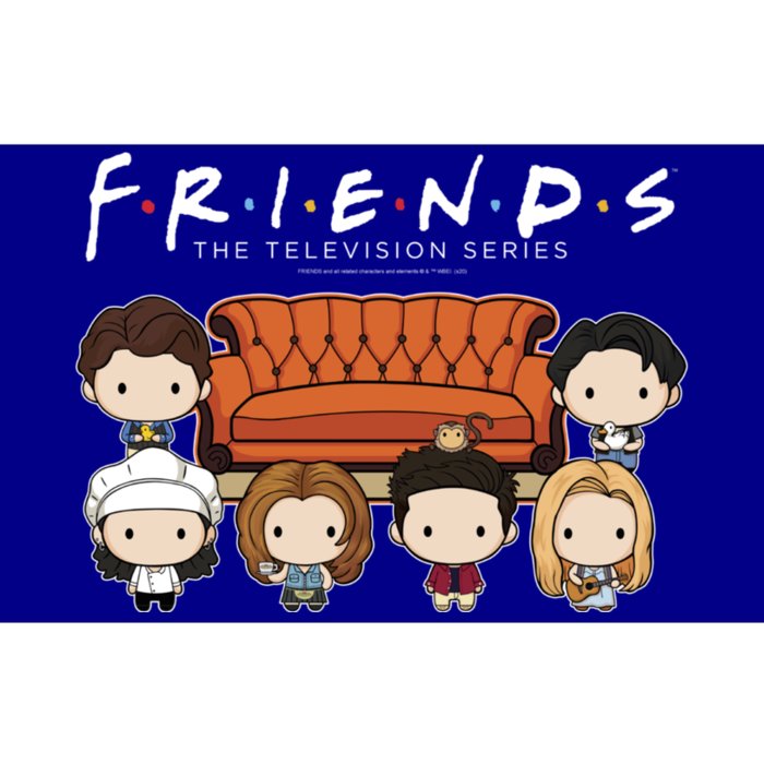 Friends Chibi Couch Crew Logo Bumper Sticker