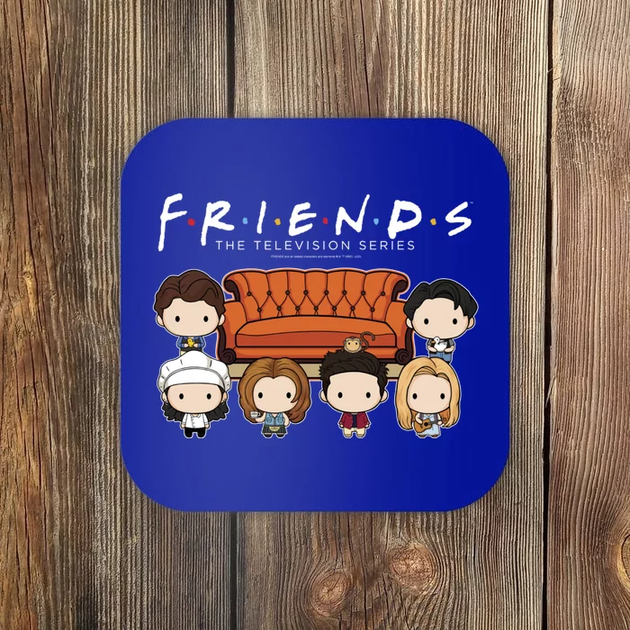 Friends Chibi Couch Crew Logo Coaster