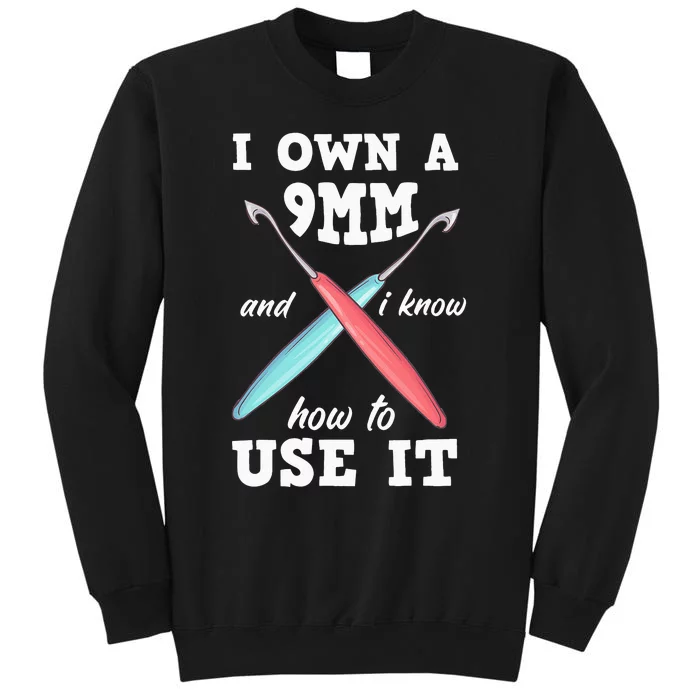 Funny Crocheting Crochet Tall Sweatshirt