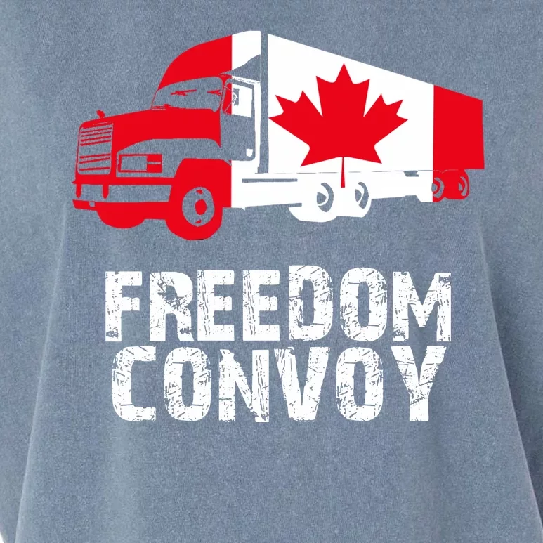 Freedom Convoy Canadian Truckers Garment-Dyed Women's Muscle Tee