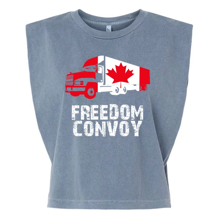 Freedom Convoy Canadian Truckers Garment-Dyed Women's Muscle Tee