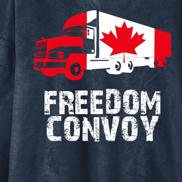 Freedom Convoy Canadian Truckers Hooded Wearable Blanket