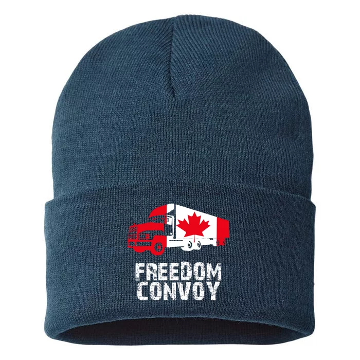 Freedom Convoy Canadian Truckers Sustainable Knit Beanie