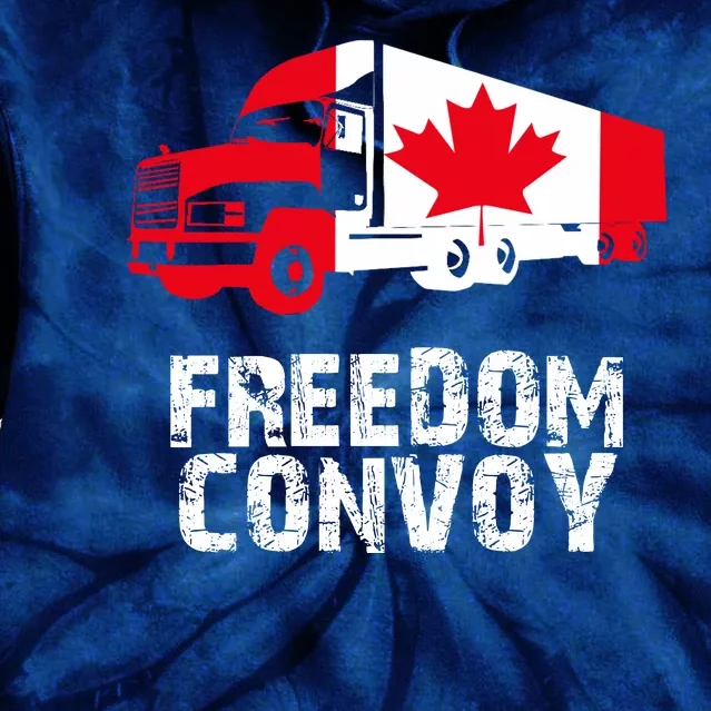 Freedom Convoy Canadian Truckers Tie Dye Hoodie