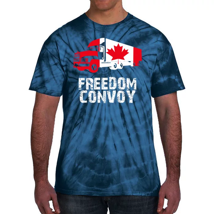 Freedom Convoy Canadian Truckers Tie-Dye T-Shirt