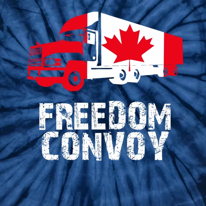 Freedom Convoy Canadian Truckers Tie-Dye T-Shirt