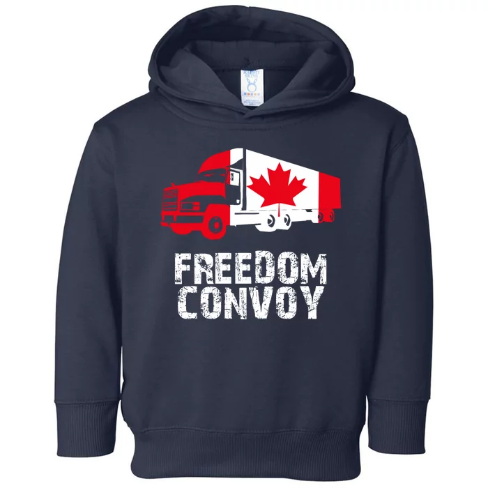 Freedom Convoy Canadian Truckers Toddler Hoodie