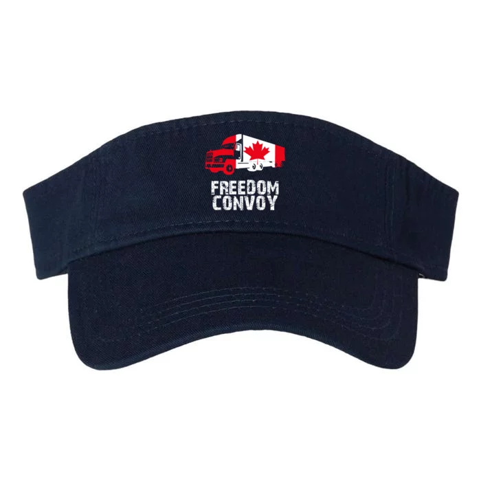 Freedom Convoy Canadian Truckers Valucap Bio-Washed Visor