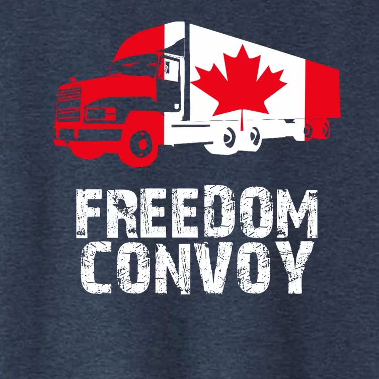 Freedom Convoy Canadian Truckers Women's Crop Top Tee