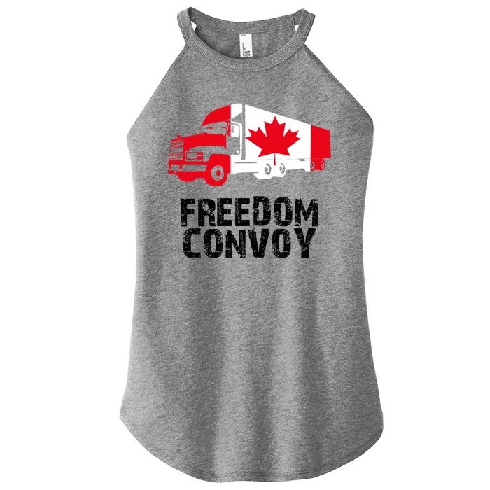 Freedom Convoy Canadian Truckers Women’s Perfect Tri Rocker Tank