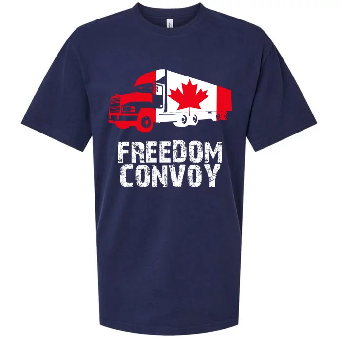 Freedom Convoy Canadian Truckers Sueded Cloud Jersey T-Shirt