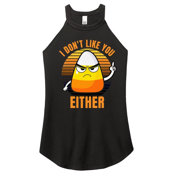 Funny Candy Corn Halloween Costume Women’s Perfect Tri Rocker Tank