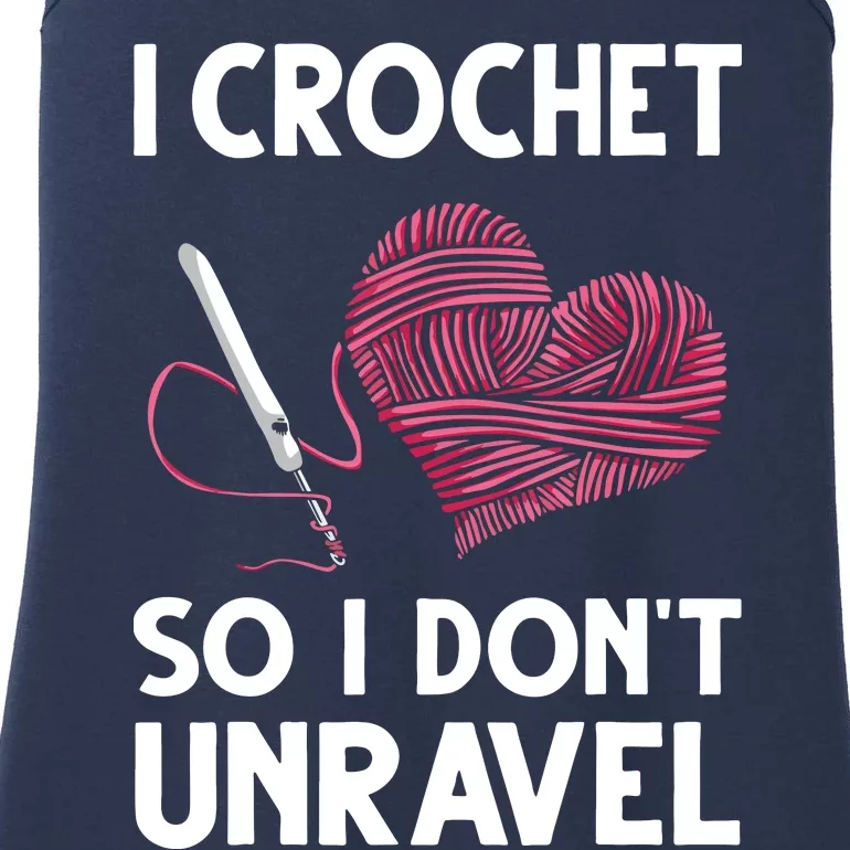 Funny Crochet Crocheting Gift For Women Crocheter Unravel Ladies Essential Tank