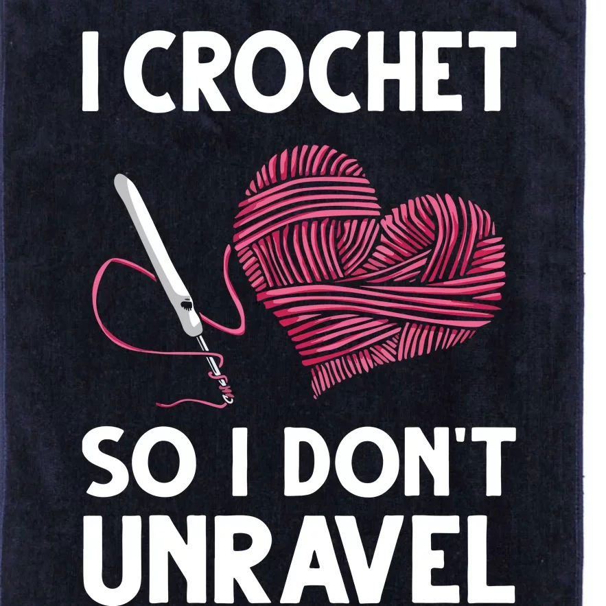 Funny Crochet Crocheting Gift For Women Crocheter Unravel Platinum Collection Golf Towel