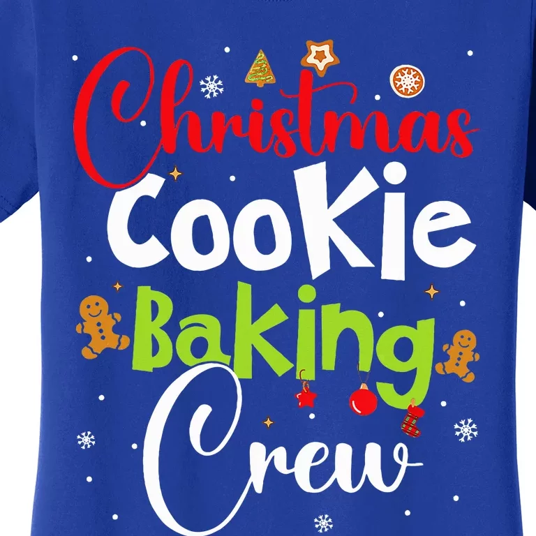 funny Christmas Cookie Baking Crew Funny gingerbread Xmas Women's T-Shirt