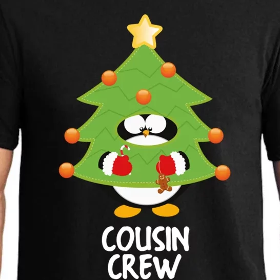 Funny Cousin Crew Christmas Tree Xmas Penguin Cute Gift Pajama Set