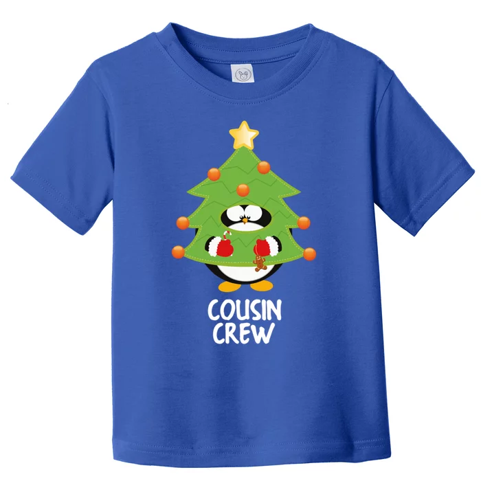 Funny Cousin Crew Christmas Tree Xmas Penguin Cute Gift Toddler T-Shirt