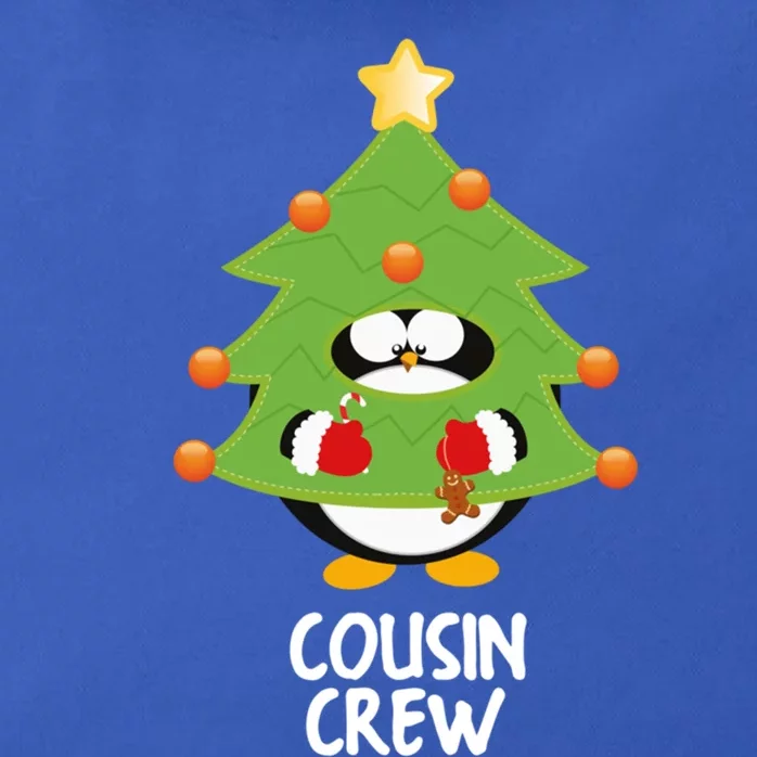 Funny Cousin Crew Christmas Tree Xmas Penguin Cute Gift Zip Tote Bag