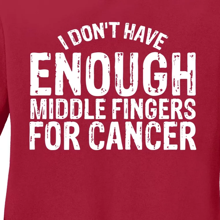 Funny Chemo Chemotherapy Battle Cancer Ladies Long Sleeve Shirt