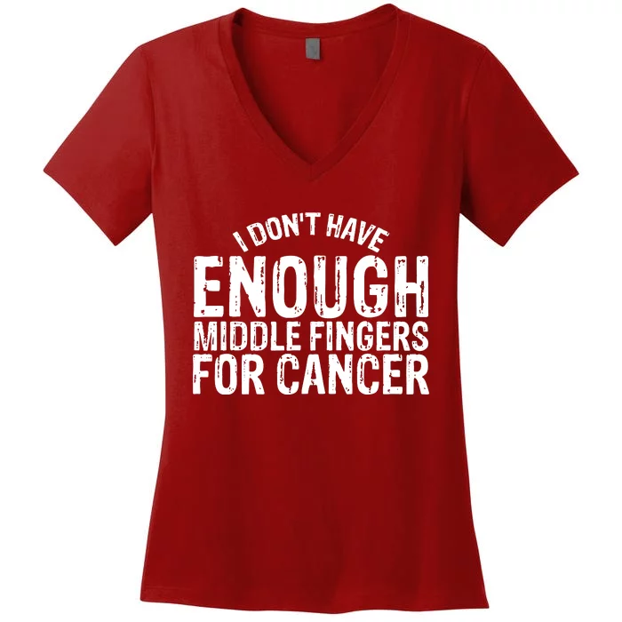 Funny Chemo Chemotherapy Battle Cancer Women's V-Neck T-Shirt