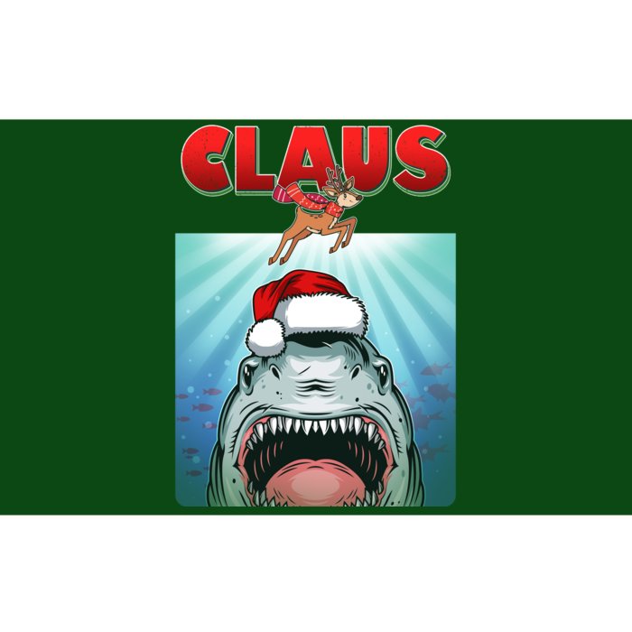 Funny Christmas Claus Shark Reindeer Bumper Sticker