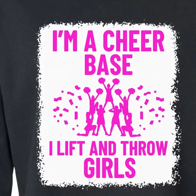 Funny Cheer Cheerleader Cheerleading Squad Coach Team Flyer Cropped Pullover Crew