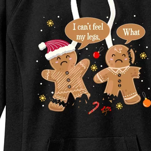 Funny Christmas Cookie Gingerbread Oh Snap Baking Team Baker Women's Fleece Hoodie